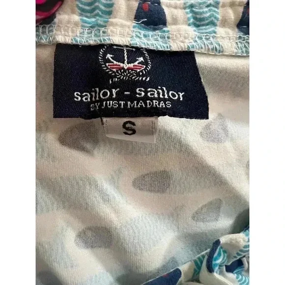 SAILOR SAILOR SLEEVELESS FISH DESIGN DRESS SIZE SMALL - Picture 7 of 7